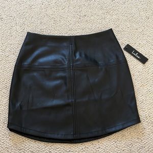 Faux Leather Skirt